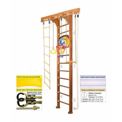   Kampfer Wooden Ladder Wall Basketball Shield 3 