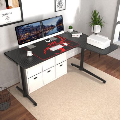 Стол для компьютера arozzi arena gaming desk dark grey