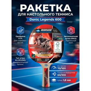 ������� ��� ����������� ������� Donic Legends 600