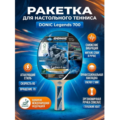 ������� ��� ����������� ������� Donic Legends 700