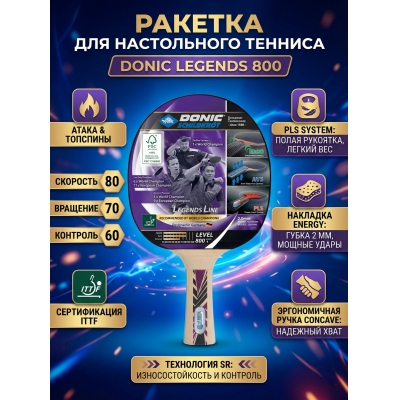 ������� ��� ����������� ������� Donic Legends 800